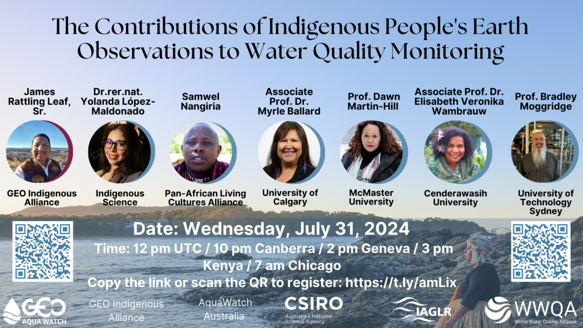 Webinar: Contributions of Indigenous People’s EO to Water Quality Monitoring